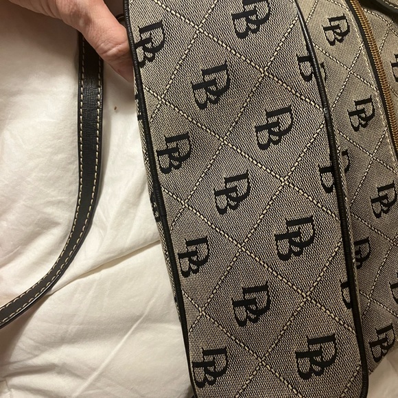 Dooney & Bourke Canvas Black/Grey Crossbody Bag - Picture 5 of 8